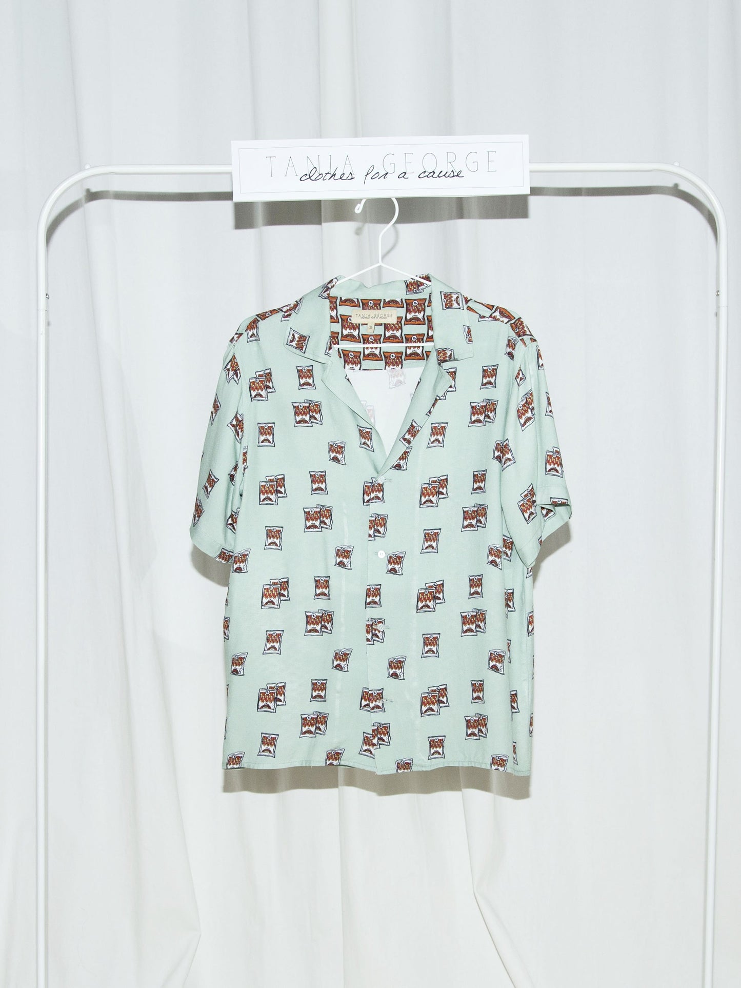 Unisex Short Sleeve Printed Shirt - Bushar