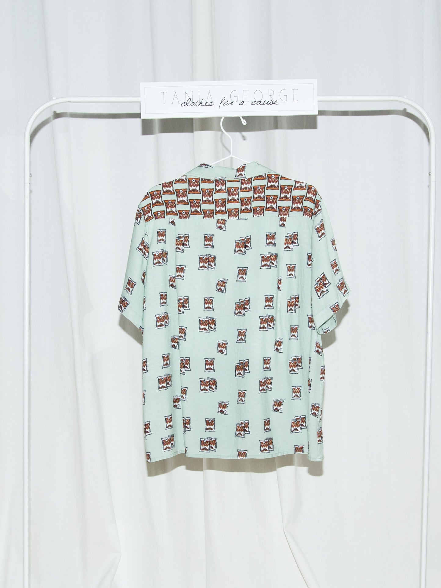 Unisex Short Sleeve Printed Shirt - Bushar