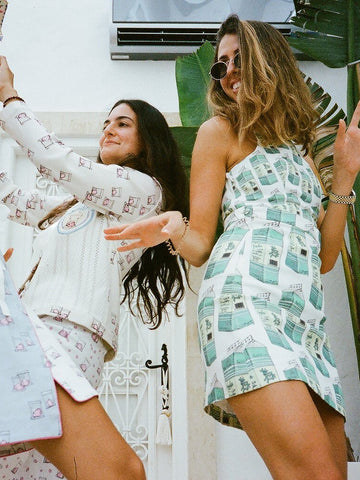 Basic Printed Skirt - Milk