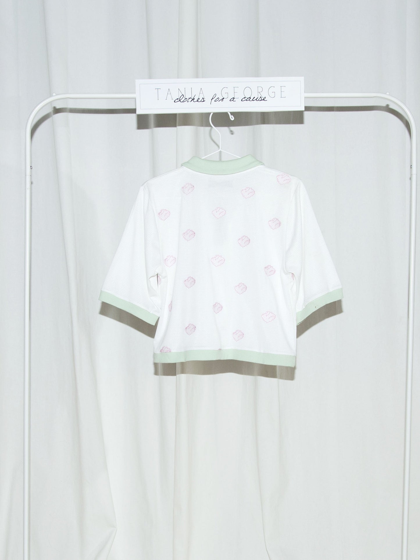 Polo Crop Top - Cotton Candy