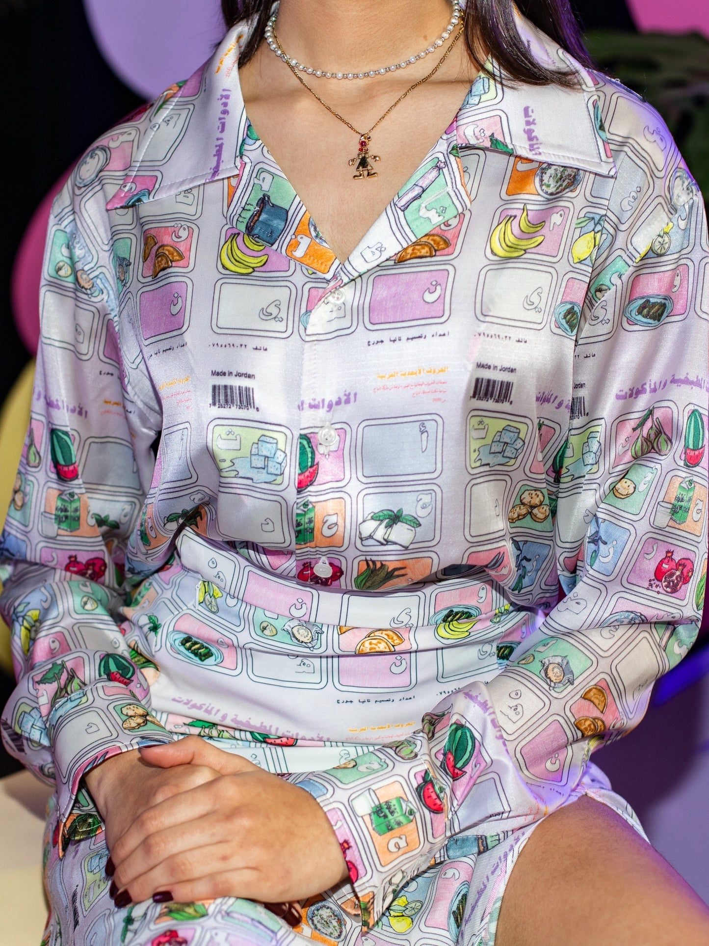 Alphabet Silk Shirt