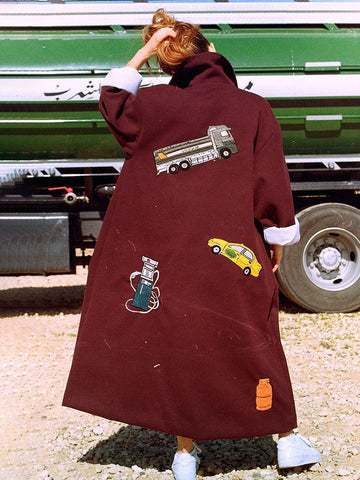 Oversized Embroidered Coat