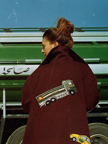 Oversized Embroidered Coat