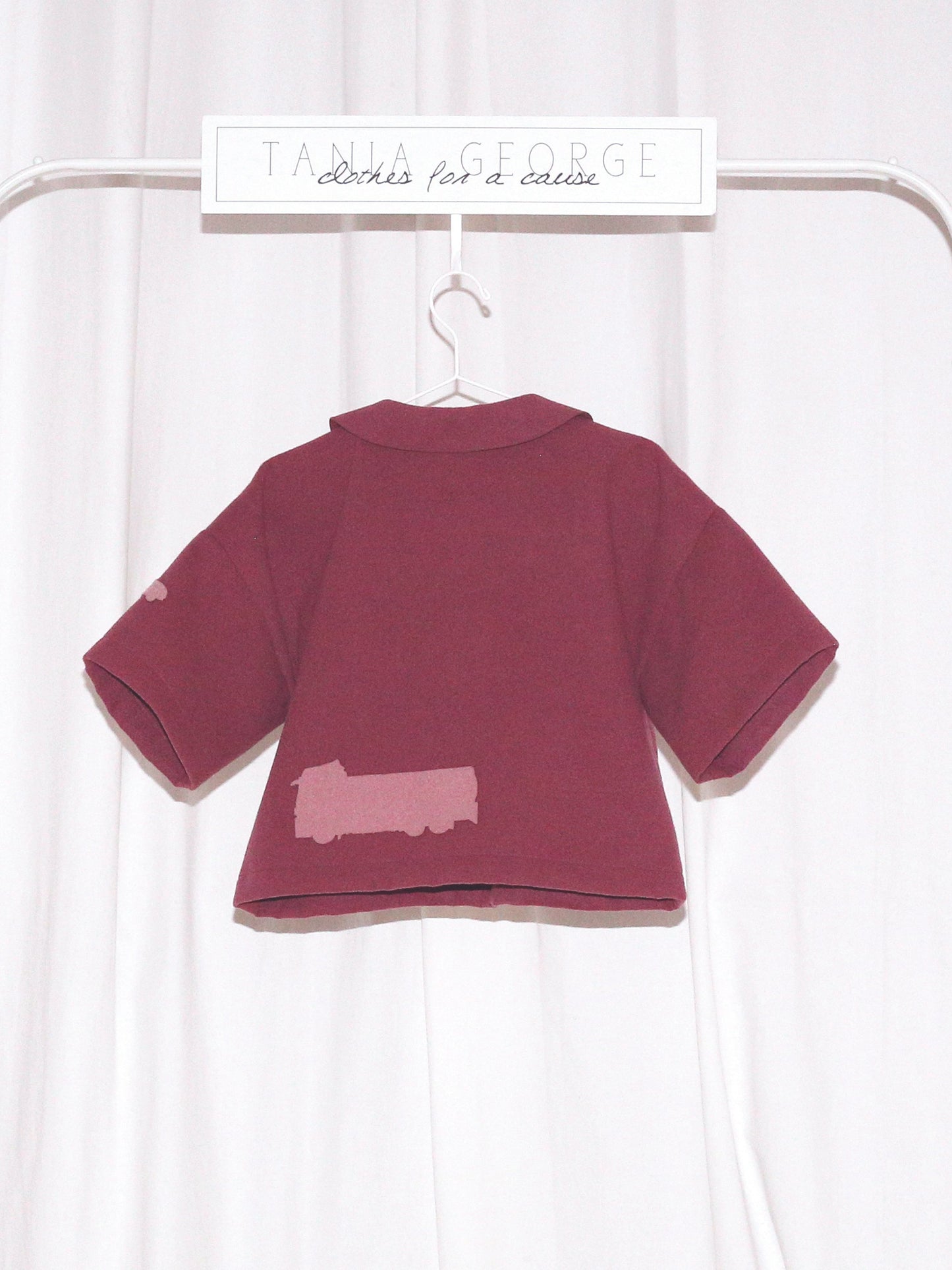 Collared Crop top - Tuti color