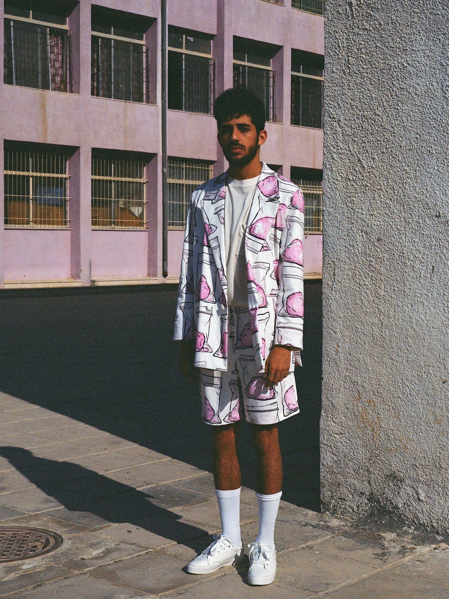 Printed Double breasted blazer - Unisex