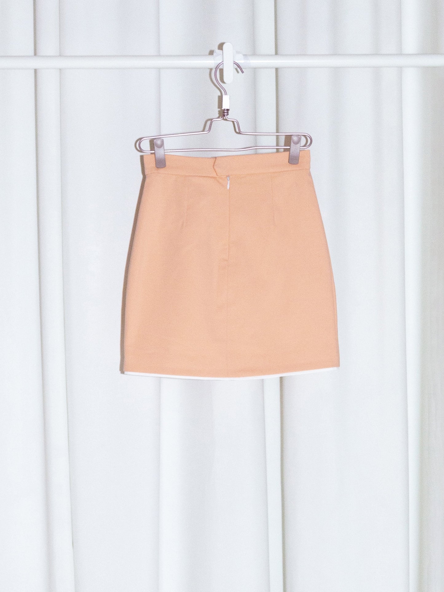 Tailored Suit Skirt - Orange