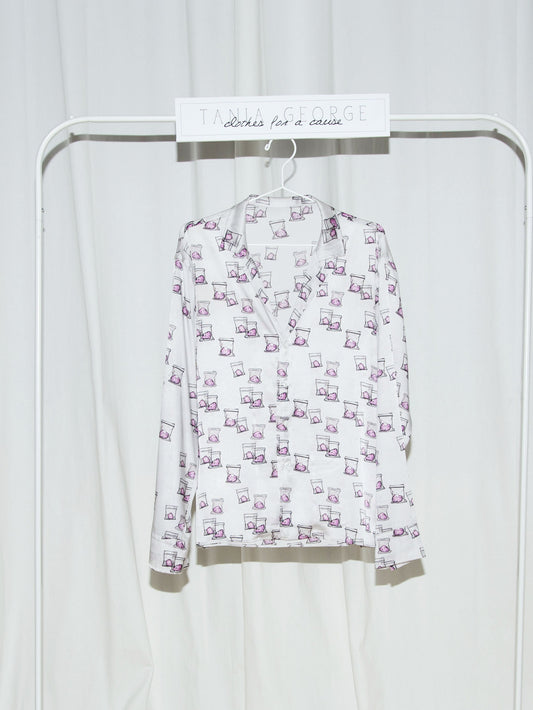 Cotton Candy Printed Silky Shirt - Unisex