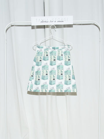 Basic Printed Skirt - Milk