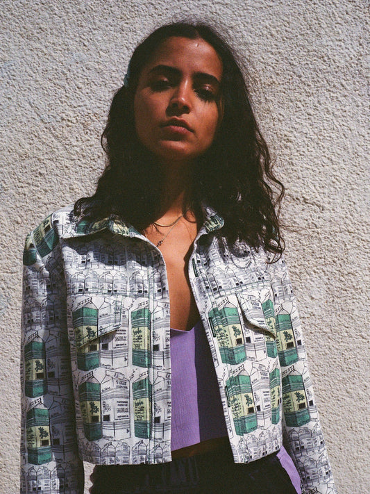 Cropped Summer jacket - Milk