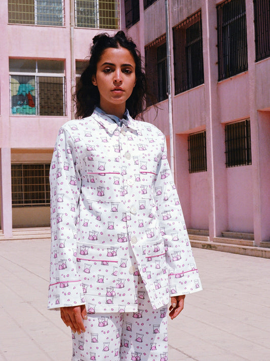 Summer Jacket with Pockets - Cotton Candy