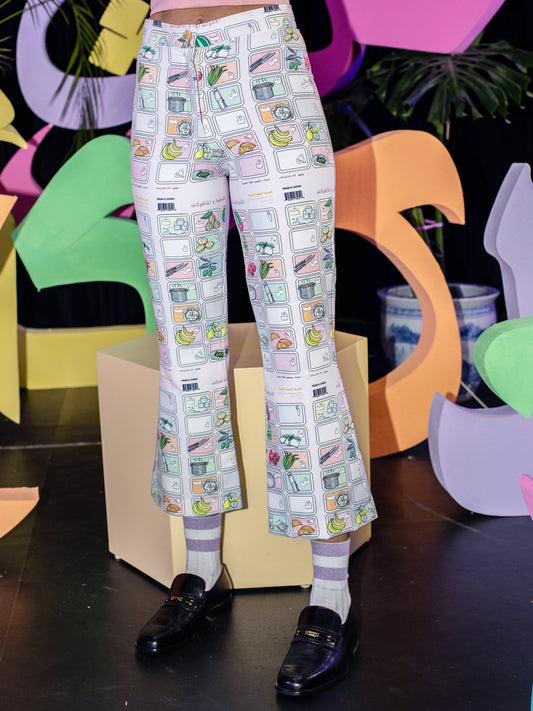 Alphabet Flare Pants