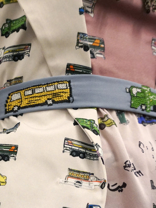 Hand embroidered Belt - Cars