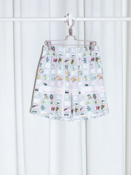 Unisex Printed Shorts Alphabets