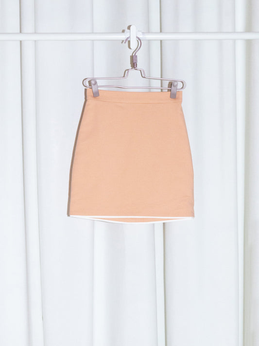 Tailored Suit Skirt - Orange